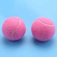Pelotas de tenis rosas resistentes al desgaste para mujer, pelotas de entrenamiento elásticas de 66mm para principiantes, pelota de práctica de tenis para Club, paquete de 6 piezas - details 6