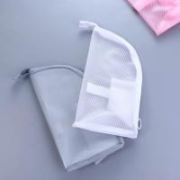 Bolsas de aseo plegables, bolsa de almacenamiento para cepillos de dientes de viaje, bolsa de maquillaje, organizador de lavado, bolsa para brochas de maquillaje, bolsa de cosméticos de malla, 1 ud. - details 20