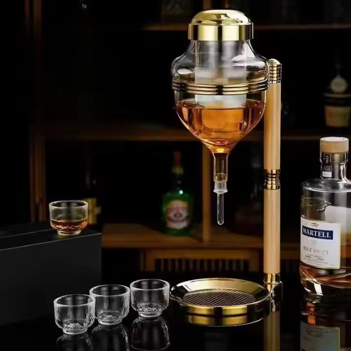 olla de sake, accesorios de vidrio, juego, botella de vino de hielo japonés - 1