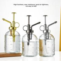 Botella de pulverización de vidrio Retro tipo empuje, gota de lluvia, regadera de jardín a presión manual, aspersor de planta gruesa de niebla fina, hervidor de interior - details 10