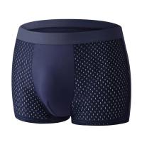 Calzoncillos de Seda Helada para Hombres Pantalones Cortos, Ropa Interior Transpirable, Bragas Anti-Bacterianos de Talla Grande L-5XL - details 10