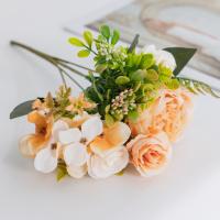 Flores artificiales de estilo europeo, flores falsas decorativas de seda de gran tamaño, arreglo Floral para boda, arreglo Floral DIY - details 4