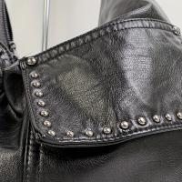 Bolso Convertible de Gran Capacidad Cuero Sintético Negro con Aros Tirantes Ajustables y Desmontables Cierre de Cremallera Ideal para Viajes, Compras, Uso Diario - details 8