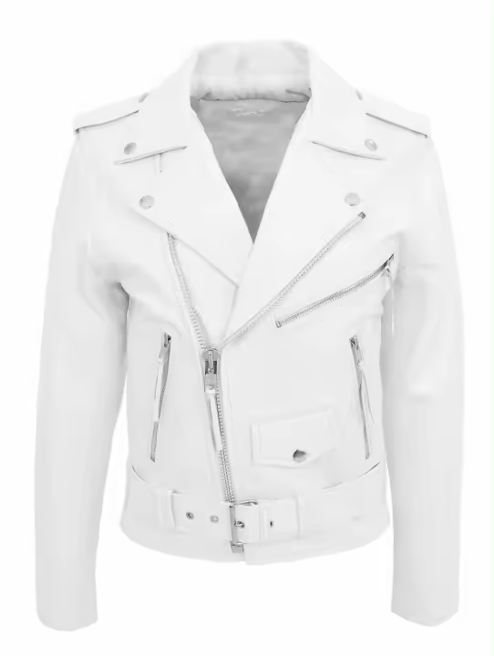 Chaqueta de PU para hombre, chaqueta de imitación de moda para motocicleta - 1