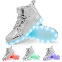 Zapatillas de tenis con luces LED para niños, zapatos de alta calidad con cargador USB, zapatillas luminosas de moda para niños - details 22