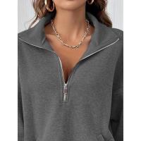 Top suelto para mujer, sudaderas, suéter liso, ropa informal de estilo coreano japonés - details 8