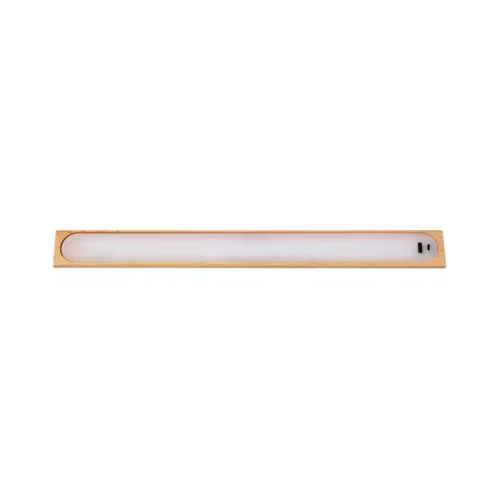 Luz de armario moderna y sencilla con sensor de infrarrojos, Luz LED recargable para gabinete de madera maciza - 1