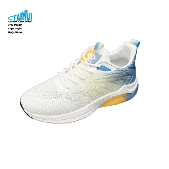 Zapatillas para caminar y correr para hombre, nuevo diseño con logotipo, malla transpirable, suela de plástico para primavera y otoño, 2025 - 1