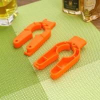 Abrebotellas de plástico de 1/4 piezas, abridor de botellas multifuncional naranja de 3,74x2,08 pulgadas, herramientas de apertura de latas, manos débiles - details 1