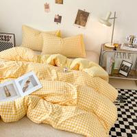 Funda de Edredón de Estilo a Cuadros Cubierta de Cama Doble Cara Cojín de Casa Cómodo (Sin Funda de Almohada) - details 2