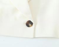 TRAFZA-Blazer de tendencia para mujer, traje recortado de curva elegante con bolsillos en el pecho, para ir a la Oficina, novedad - details 8