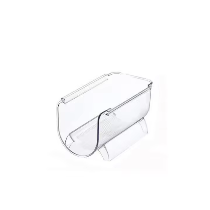 Portavasos de plástico creativo, soporte para botella de agua apilable transparente, estante de exhibición de vino para ahorrar espacio anticaída para el hogar - 1