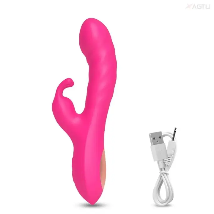 Vibrador de Conejo de Silicona Potente 2 en 1 Estimulador de Clítoris para Mujeres - 1