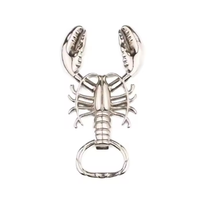 Suministros para fiestas, sacacorchos de langosta de Metal, abridor de botellas, abridor de tarros portátil multifuncional, llavero creativo, regalo de Oktoberfest - 1
