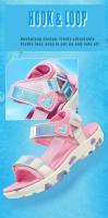 Nuevo modelo 2025 Sandalias LED de princesa para niña, calzado deportivo de playa para niño pequeño, rosa y azul, zapatos brillantes suaves antideslizantes para exteriores - details 4