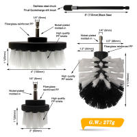 Set de 4 Cepillos de Limpieza de Pulverización Ideal para Cuero, Plástico, Muebles de Madera - details 1