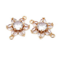 Colgantes de Encanto de Margarita de Brass de 18K Oro 4PCS Diamante Falo Joyería de Moda China - details 9