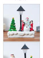 Luz de noche de Navidad de explosión creativa, decoración de pared de vela para habitación de niños, adorno de artesanía de resina creativa - details 3