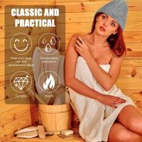Gorro de Fieltro para Sauna Gorro de Baño Termal de Polyester para Secar el Sudor - details 0