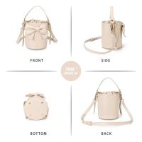 Elegante bolso de lápiz labial Beige, bolso de hombro femenino de PU, mochila de lujo de alta gama - details 1