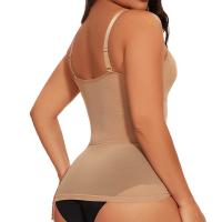 Sujetador incorporado para mujer, camiseta sin mangas, corsé de malla cruzada de compresión, Control de barriga, moldeador de cuerpo, corpiño adelgazante con cuello en V, ropa interior Sexy - details 10