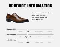 Zapatos formales de cuero para boda, clásicos, a la moda, para hombre, vestido de fiesta de oficina, zapatos para hombre - details 10