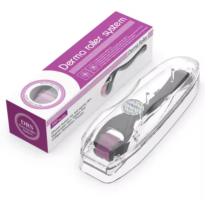 Dermaroller-Rodillo Regenerador Facial, Colágeno Derma, 0,5mm - 1