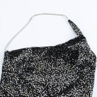 Chic ss para mujer moda Otoño-Invierno estilo asimétrico con lentejuelas sin mangas - details 2
