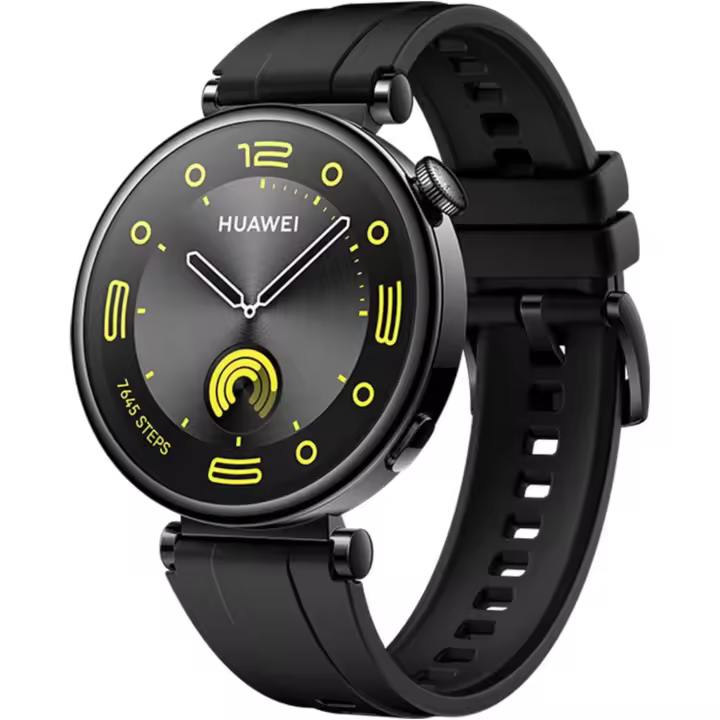 Caliente HUAWEI Watch GT 4 B19F 41mm Bluetooth Smartwatch 1.32 "Pantalla AMOLED Correa de fluoroelastómero - Negro - 1