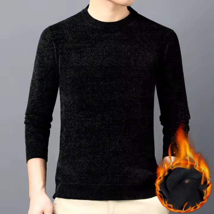 ca manga larga alta, básica para otoño, top de hombre, alta calidad - 1