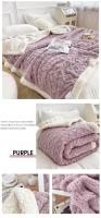 Manta suave a cuadros para adultos y niños, edredón de felpa, colcha cálida de invierno para camas, sofá y cama - details 14