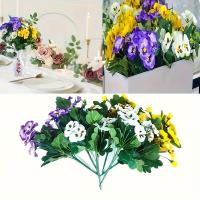 Flores Artificiales Vibrantes 6 Manojas de Colores Mixtos para Decoración del Hogar, Bodas, Fiestas en el Jardín, Día de la Madre y Más Decoraciones Florales Sin Contenedor - details 0