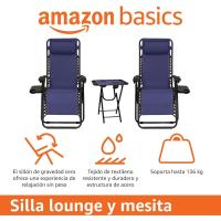 Silla Gravedad Cero, 90cm x 66cm x 110cm, Azul - details 30
