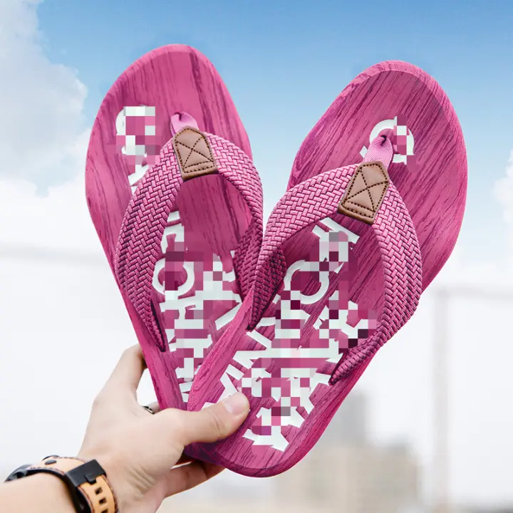 Nuevas chanclas neutras de suela blanda, zapatos de playa para hombres de moda - 1