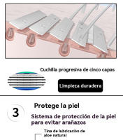Afeitadora barba hombre Manual Portátil para casa - details 4