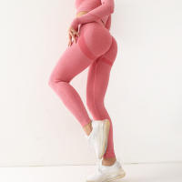 Leggings Deportivos sin Costuras para Mujer Cintura Alta, Elásticos, Lisos, para Correr, Secado Rápido, Push Up, Ajustados - details 5