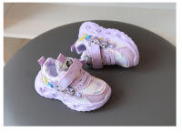 Primavera y otoño nuevos zapatos deportivos para niños princesa de dibujos animados LED luminosos compañeros de clase de 1 a 5 años niñas zapatos deportivos y de ocio - details 12