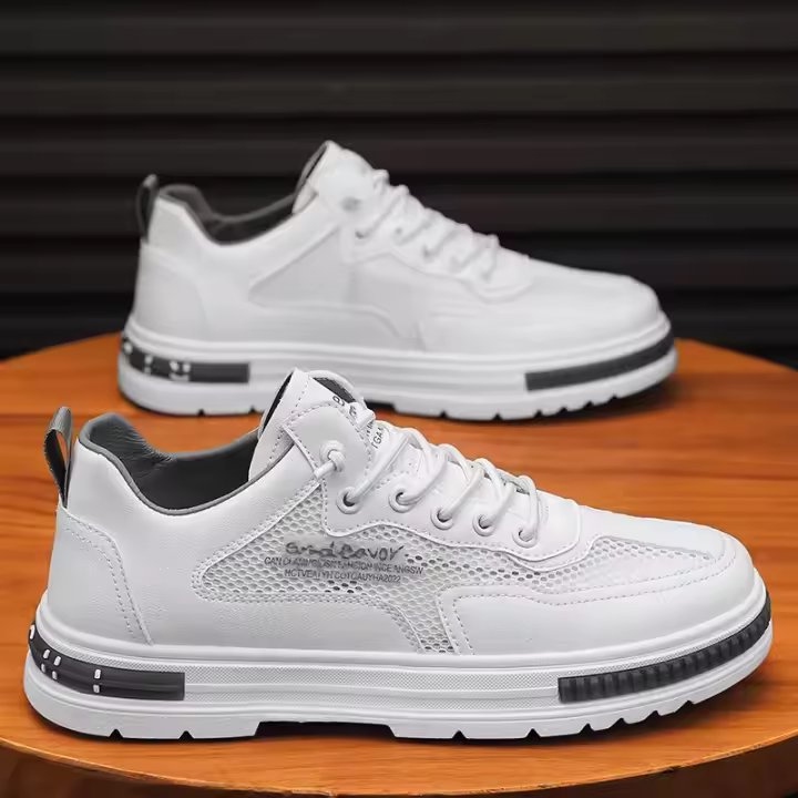 Zapatos de Malla Transpirable para Hombres en Verano Zapatos Deportivos Casuales de Plataforma de Moda - 1