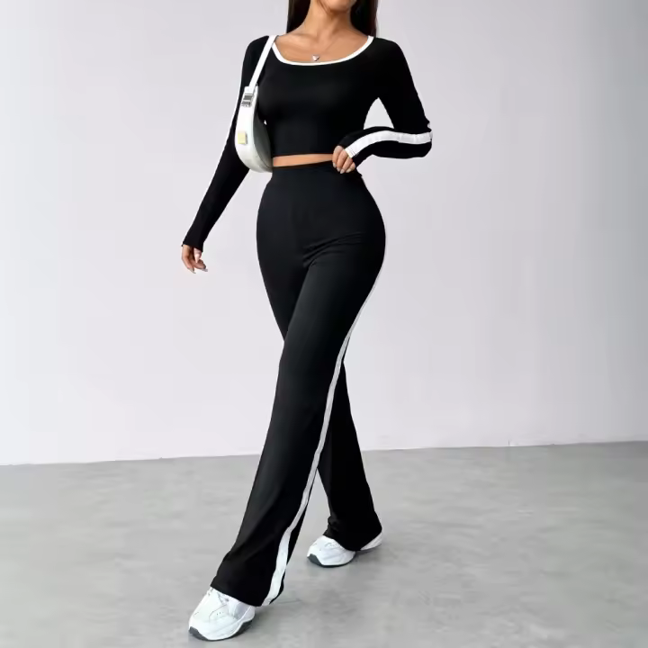 Conjunto de Moda Europea 2025 Dos Piezas Coordinadas Forro Envío Rápido - 1
