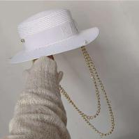 Cadena de perlas DIY corona cóncava nueva letra coreana playa hombres y mujeres sombrero punk color caramelo sol - details 0