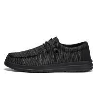 Dude-zapatos de lona sin cordones para Hombre, mocasines, Alpargatas, color negro, talla grande 49 50 51 - details 2