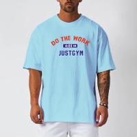 Summer Loose Oversized Short Sleeve T Shirt Mens Sports Streetwear Hip Hop Fitness T-shirt O-neck Mesh Gym Clothing Workout Tees - details 9