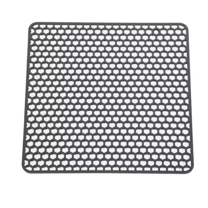 Tapete de silicona para mesa de 13,5 x 13,5 pulgadas, tapete para fregadero, protectores para fregadero, antiescaldado, fácil de limpiar, aislante del calor - 1