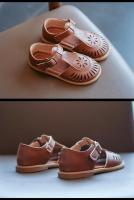 Sandalias de niña Primavera-Verano 2024 Estilo británico Zapatos de playa de cuero - details 32