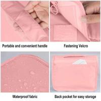 Bolsa de Almacenamiento de Maquillaje de Viaje Impermeable Organizador de Cosméticos de Nylon con Gancho Bolsa de Higiene Personal de Alto Diseño - details 3