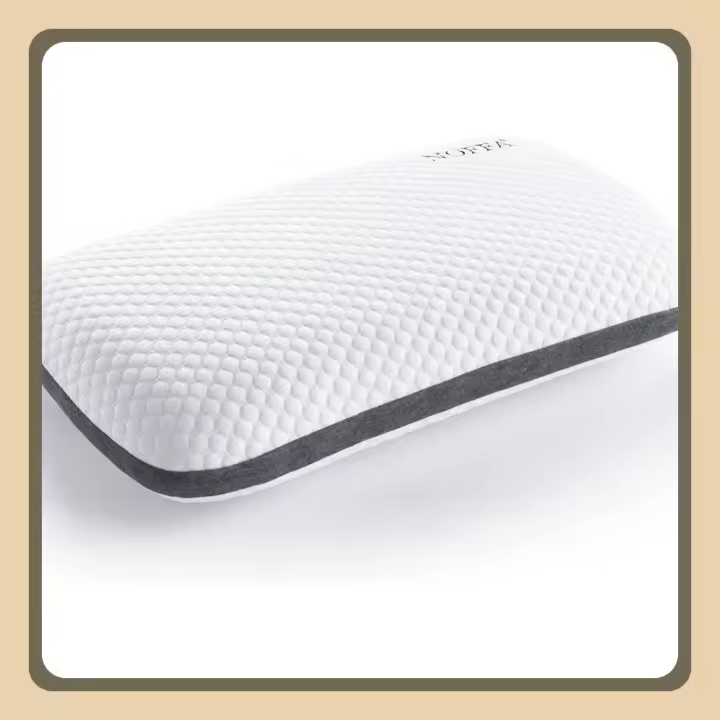 Almohada Dura Pequeña Viscoelástica 60 cm, Almohada Firmeza Alta Ortopédica Cervical para Dormir Bien, Cojin Firme Memory Foam para Cama 40x60x11 cm - 1