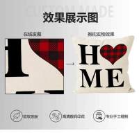 Funda de almohada para el Día de San Valentín, funda de almohada con línea de amor, decoración festiva para sofá, funda de cojín con curva de cintura estampada - details 0