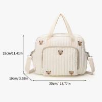 Ins - inspirado en la nueva momia ligera con bordado de oso y tulipán, portátil y moderno - details 2
