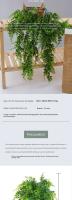 Planta Artificial de 90Cm Vid Decoración del hogar Hoja colgante de plástico Hierba Guirnalda Decoraciones para fiestas de bodas al aire libre Hiedra de ratán falsa - details 5