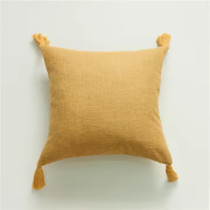 Almohadas duras de lino que cubren Europa, usando bebidas para decorar almohadas Sham, 45x45CM para patios del hogar, niños - 1